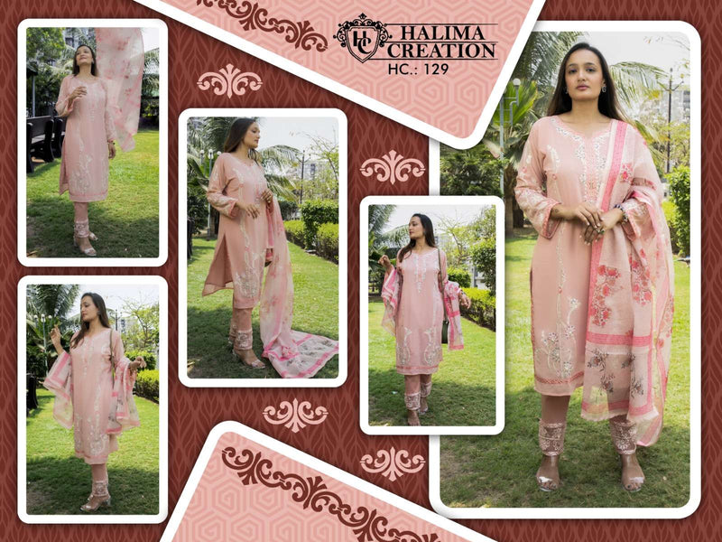 Halima Creation Hc 129 Designer Ethnic Wear Readymade Salwar Kameez