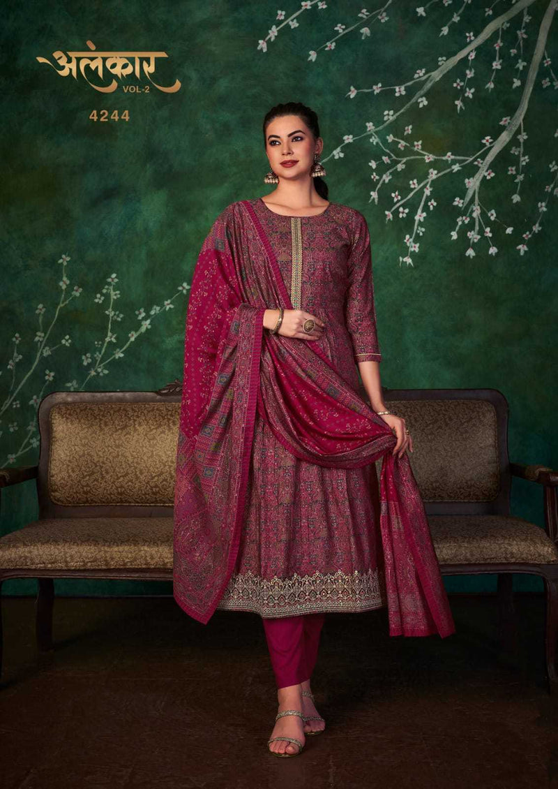 Rang Alankar Vol 2 Muslin Foil Print Sequence Work Salwar Suit