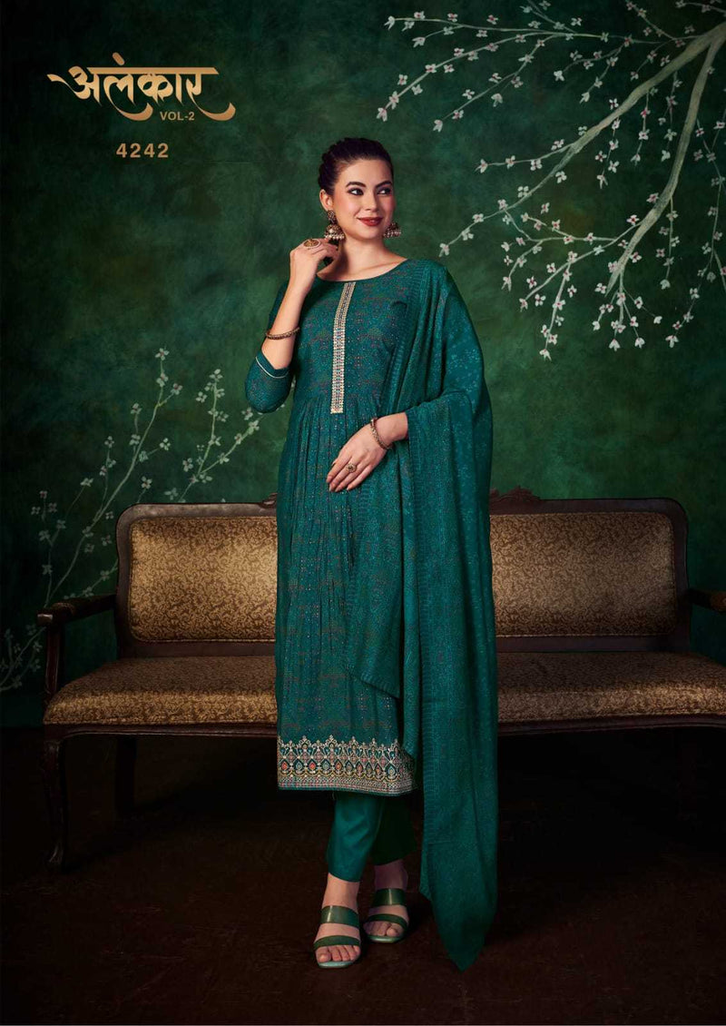 Rang Alankar Vol 2 Muslin Foil Print Sequence Work Salwar Suit