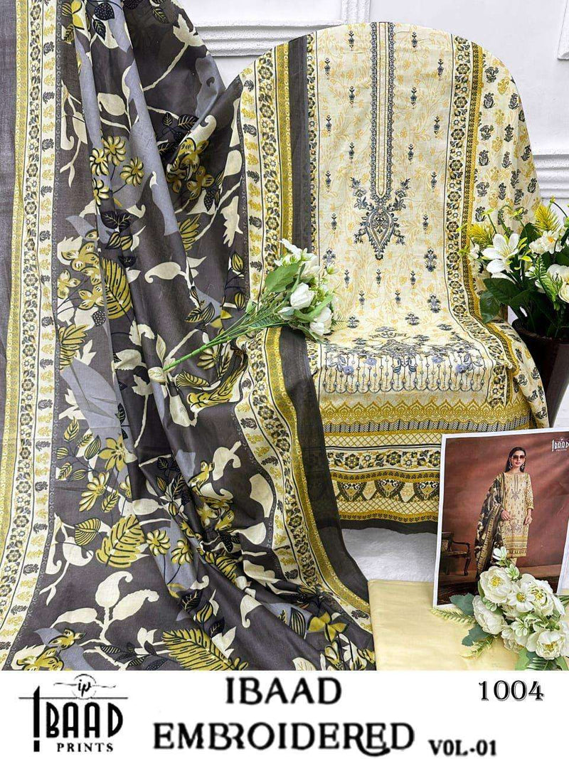 Ibaad Prints Embroidered Vol 1 Lawn Cotton Stylish Salwar Kameez