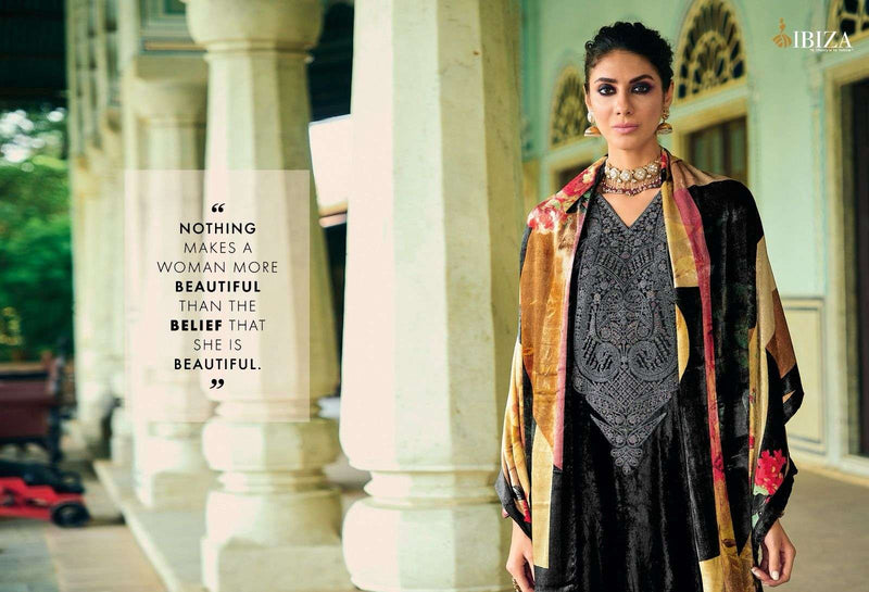 Ibiza Suit Khoobsurat Viscose Velvet With Heavy Embroidery Work Pakistani Salwar Kameez