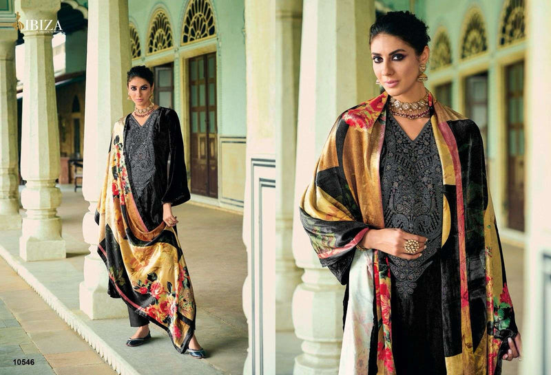 Ibiza Suit Khoobsurat Viscose Velvet With Heavy Embroidery Work Pakistani Salwar Kameez