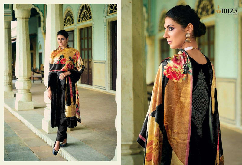 Ibiza Suit Khoobsurat Viscose Velvet With Heavy Embroidery Work Pakistani Salwar Kameez