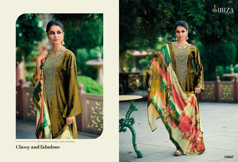 Ibiza Suit Khoobsurat Viscose Velvet With Heavy Embroidery Work Pakistani Salwar Kameez
