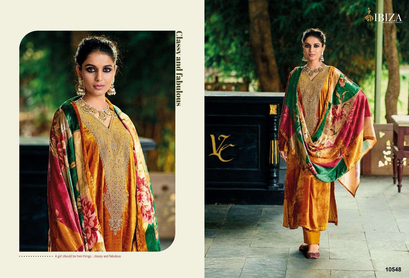 Ibiza Suit Khoobsurat Viscose Velvet With Heavy Embroidery Work Pakistani Salwar Kameez