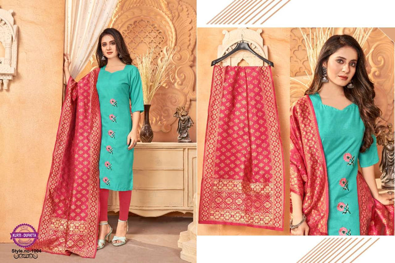 Ice Cream By Avc Designer Readymade Kurti With Dupatta