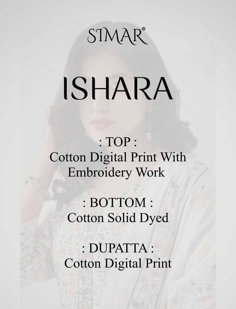 Simar Ishara Cotton Digital Print Embroidery Work Designer Salwar Suit