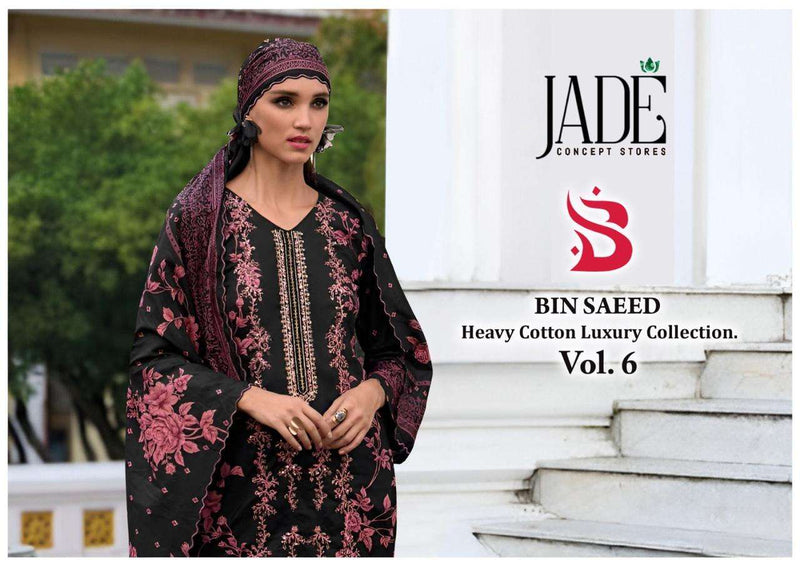 Jade Bin Saeed Heavy Cotton Luxury Collection Vol 6 Lawn Cotton Daily Wear Salwar Suit
