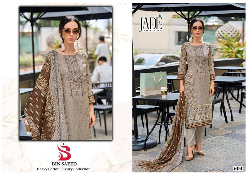 Jade Bin Saeed Heavy Cotton Luxury Collection Vol 6 Lawn Cotton Daily Wear Salwar Suit
