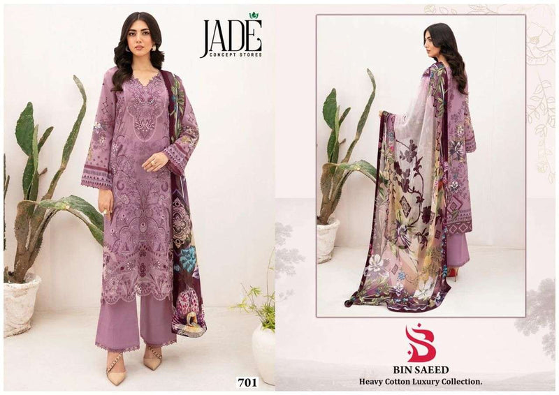 Jade Bin Saeed Heavy Cotton Luxury Collection Vol 7 Heavy Lawn Cotton Unstitched Salwar Suit