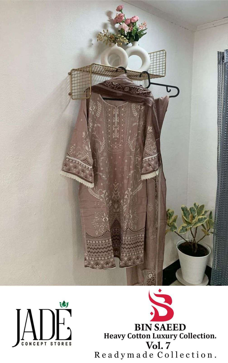 Jade Bin Saeed Heavy Cotton Luxury Collection Vol 7 Ready Made Collection