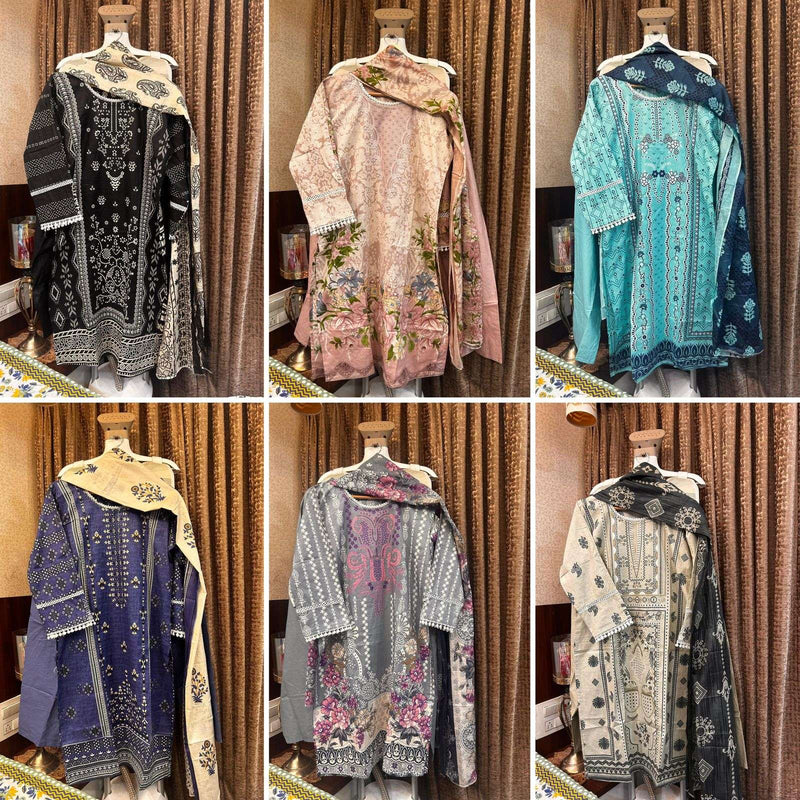 Jade Bin Saeed Heavy Cotton Luxury Collection Vol 8 Ready Made Collection