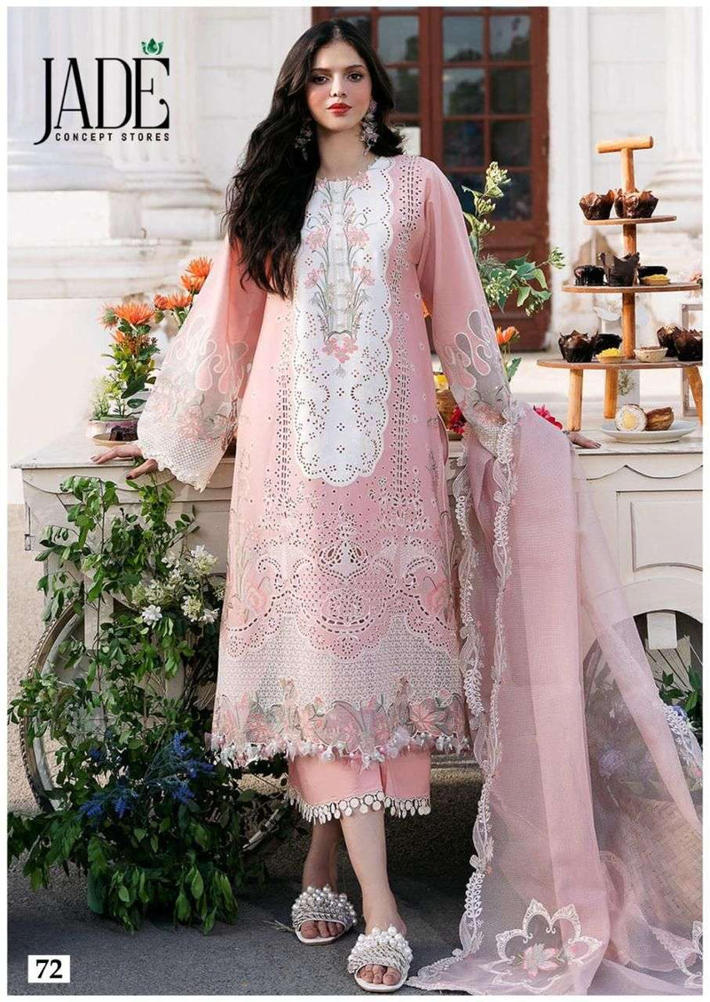 Jade Chevron Exclusive Heavy Cotton Vol 8 Lawn Fancy Salwar Suit