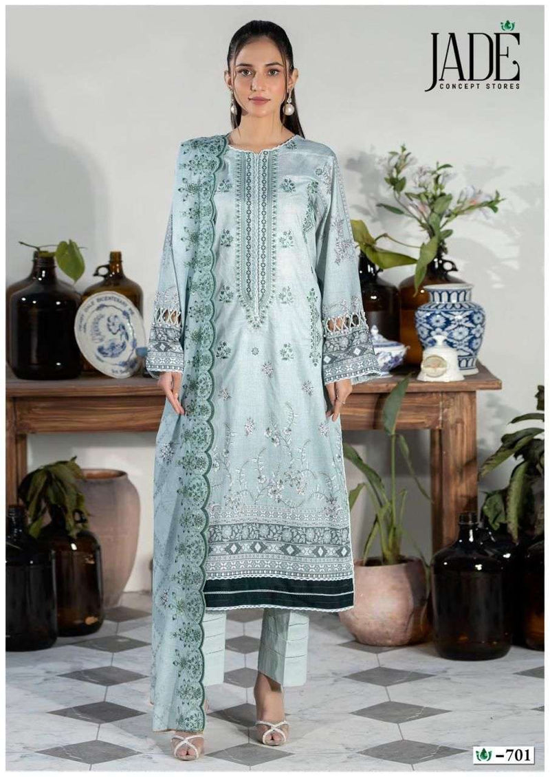 Jade Crimson Exclusive Heavy Lawn Collection Vol 7 Cotton Fancy Salwar Suit