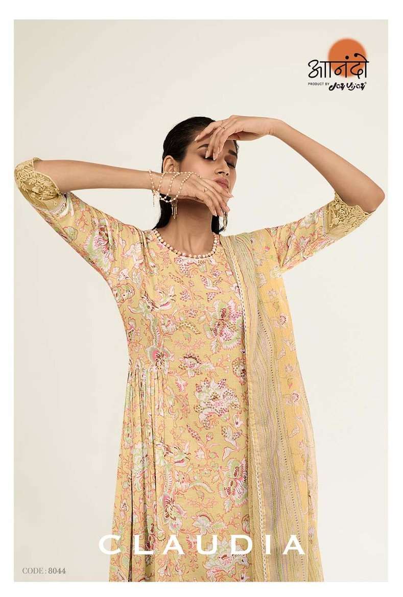 Jay Vijay Anando Claudia 8044 Printed Handwork Designer Salwar Kameez