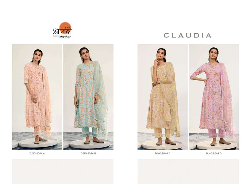 Jay Vijay Anando Claudia 8044 Printed Handwork Designer Salwar Kameez