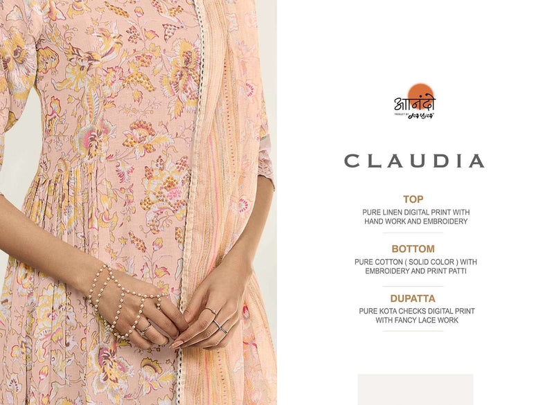 Jay Vijay Anando Claudia 8044 Printed Handwork Designer Salwar Kameez