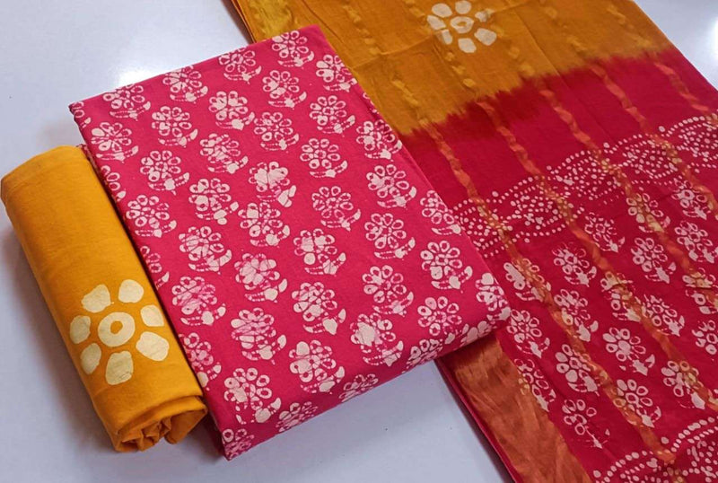 J J Creation Trendy Cotton Wax Batik Edition 24 Daily Wear Salwar Suit