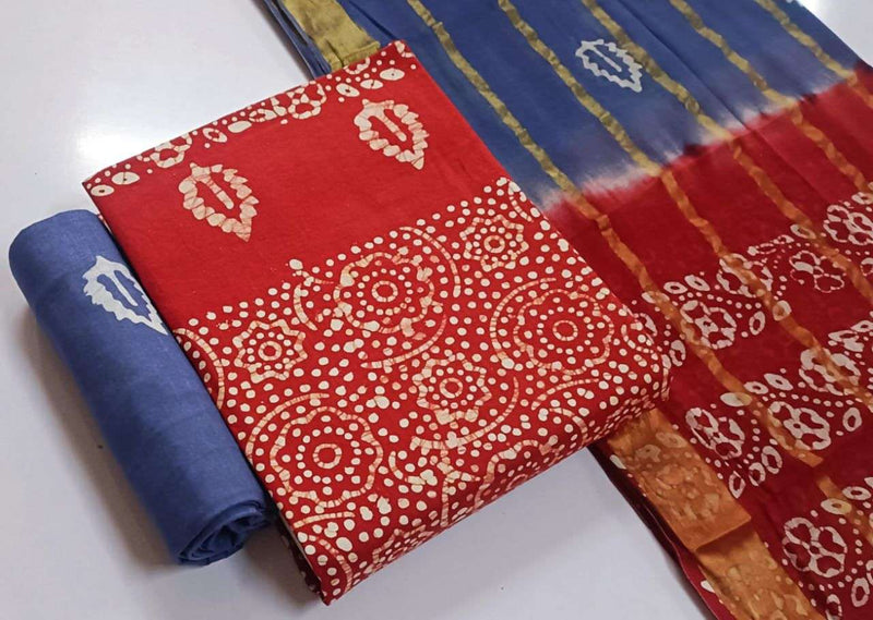 J J Creation Trendy Cotton Wax Batik Edition 24 Daily Wear Salwar Suit