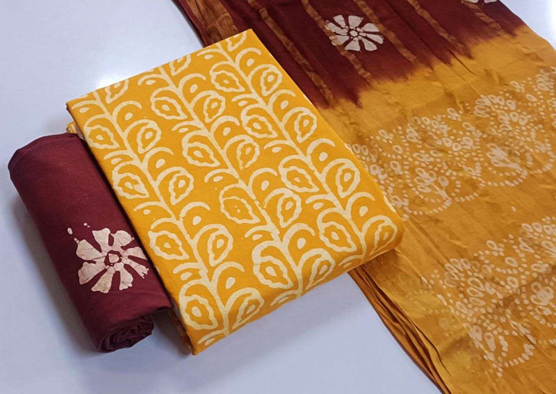 J J Creation Trendy Cotton Wax Batik Edition 24 Daily Wear Salwar Suit