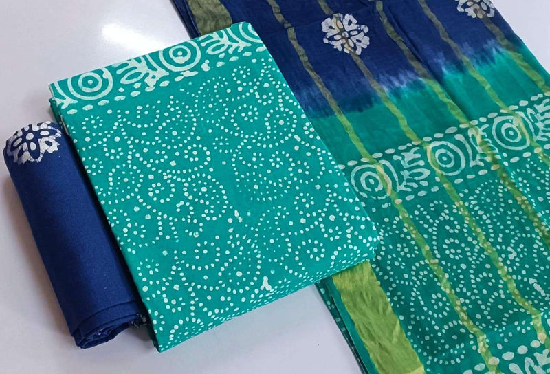 J J Creation Trendy Cotton Wax Batik Edition 24 Daily Wear Salwar Suit