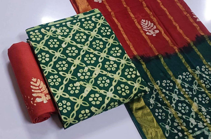 J J Creation Trendy Cotton Wax Batik Edition 24 Daily Wear Salwar Suit