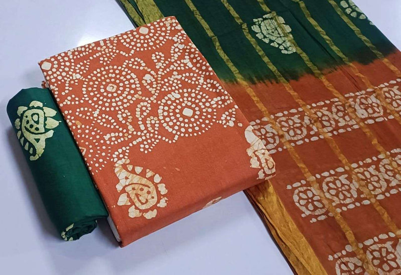 J J Creation Trendy Cotton Wax Batik Edition 24 Daily Wear Salwar Suit