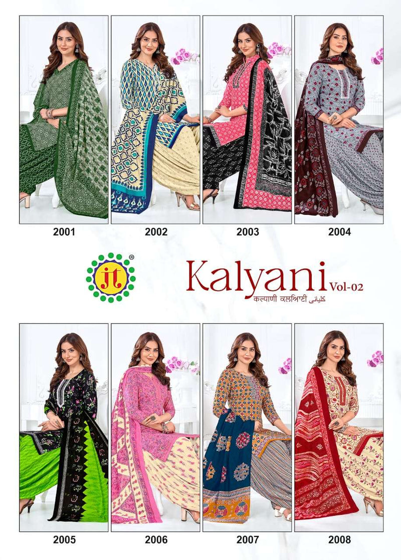 J T Kalyani Vol 2 Cotton Daily Wear Fancy Readymade Salwar Suit Collection