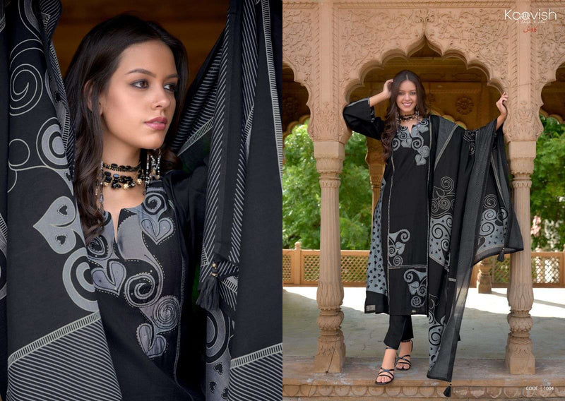 Kaavish Raag Viscose Musline Digital Print Fancy Hand Work Designer Salwar Suit