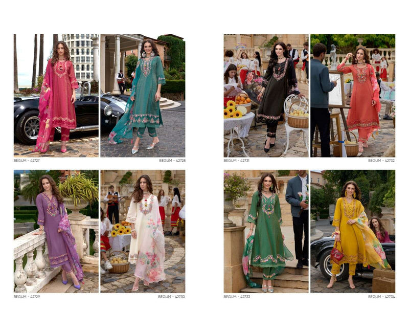 Kailee Fashion Begum Vol 6 Viscose Fancy Designer Kurti Pant Dupatta Set