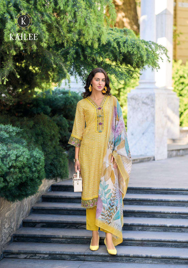 Kailee Fashion Izhaar Vol 3 Pure Linen Designer Readymade Suit