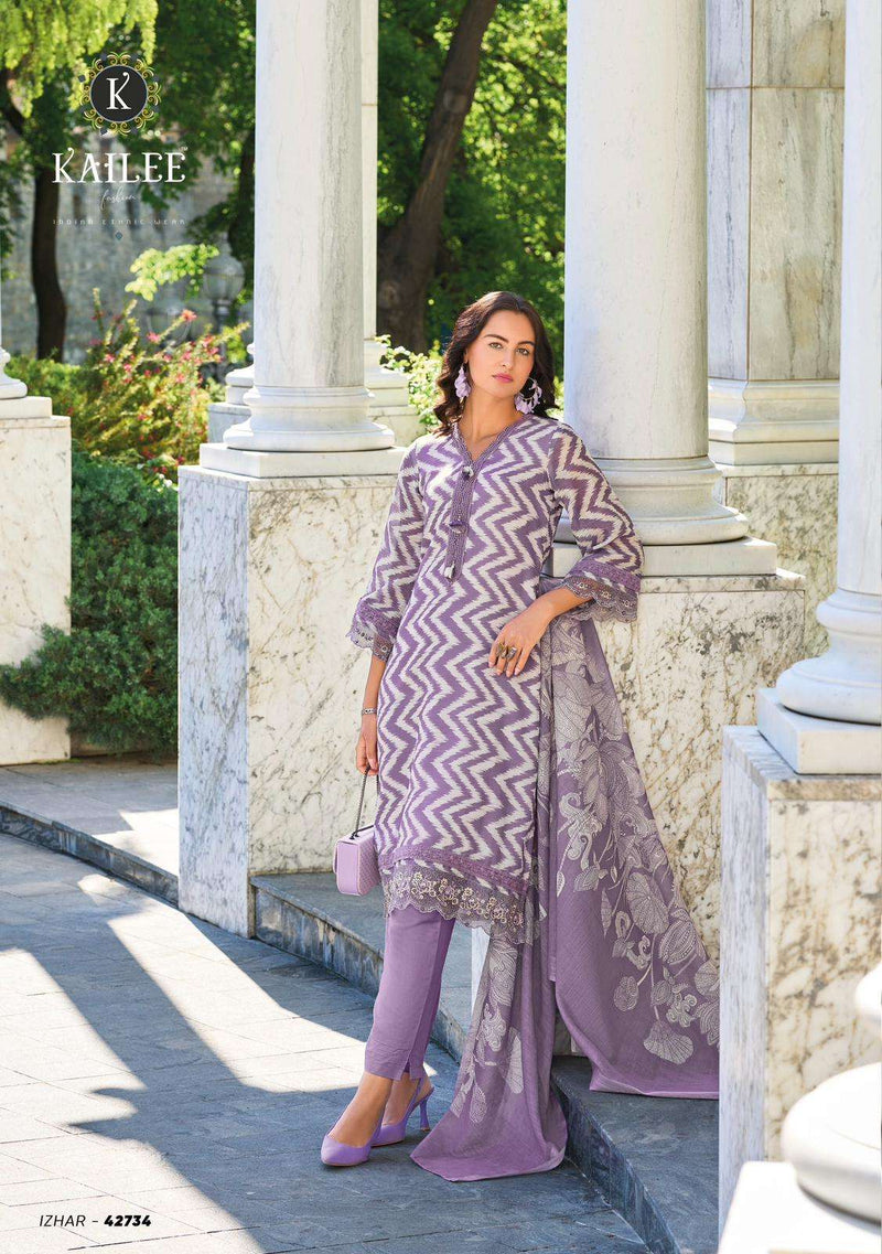 Kailee Fashion Izhaar Vol 3 Pure Linen Designer Readymade Suit