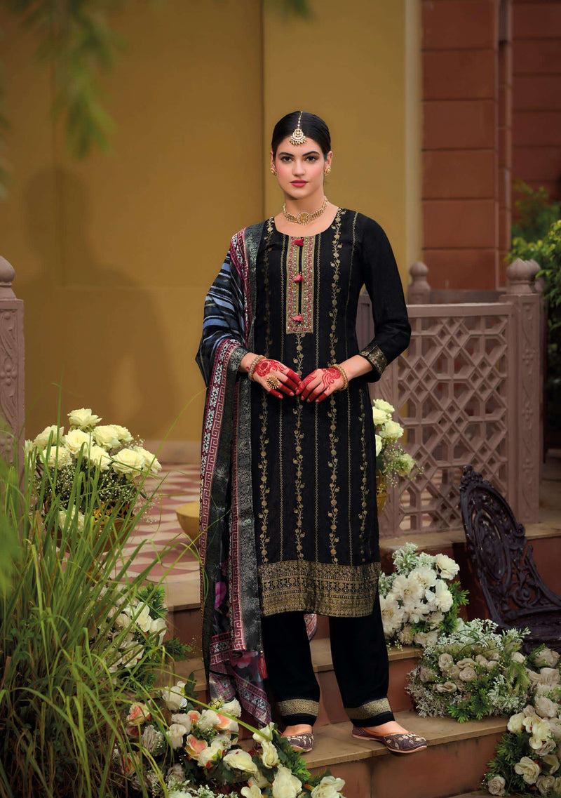 Kailee Fashion Pearl Vol 2 Viscose Silk Festiv Wear Kurti Pant Dupatta Set