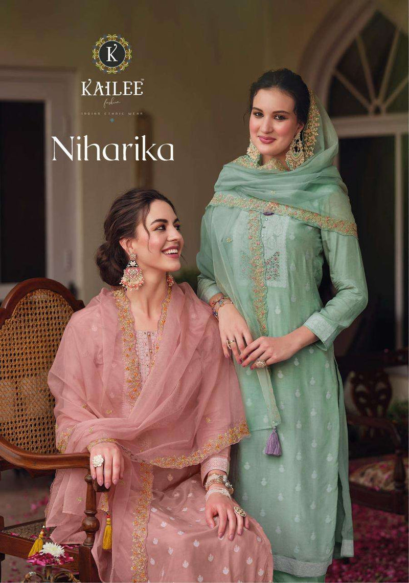 Kailee Fashion Present Niharika Designer Lucknowi Collection Readymade Salwar Kameez