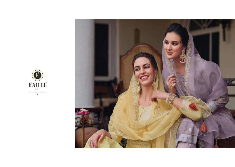 Kailee Fashion Present Niharika Designer Lucknowi Collection Readymade Salwar Kameez