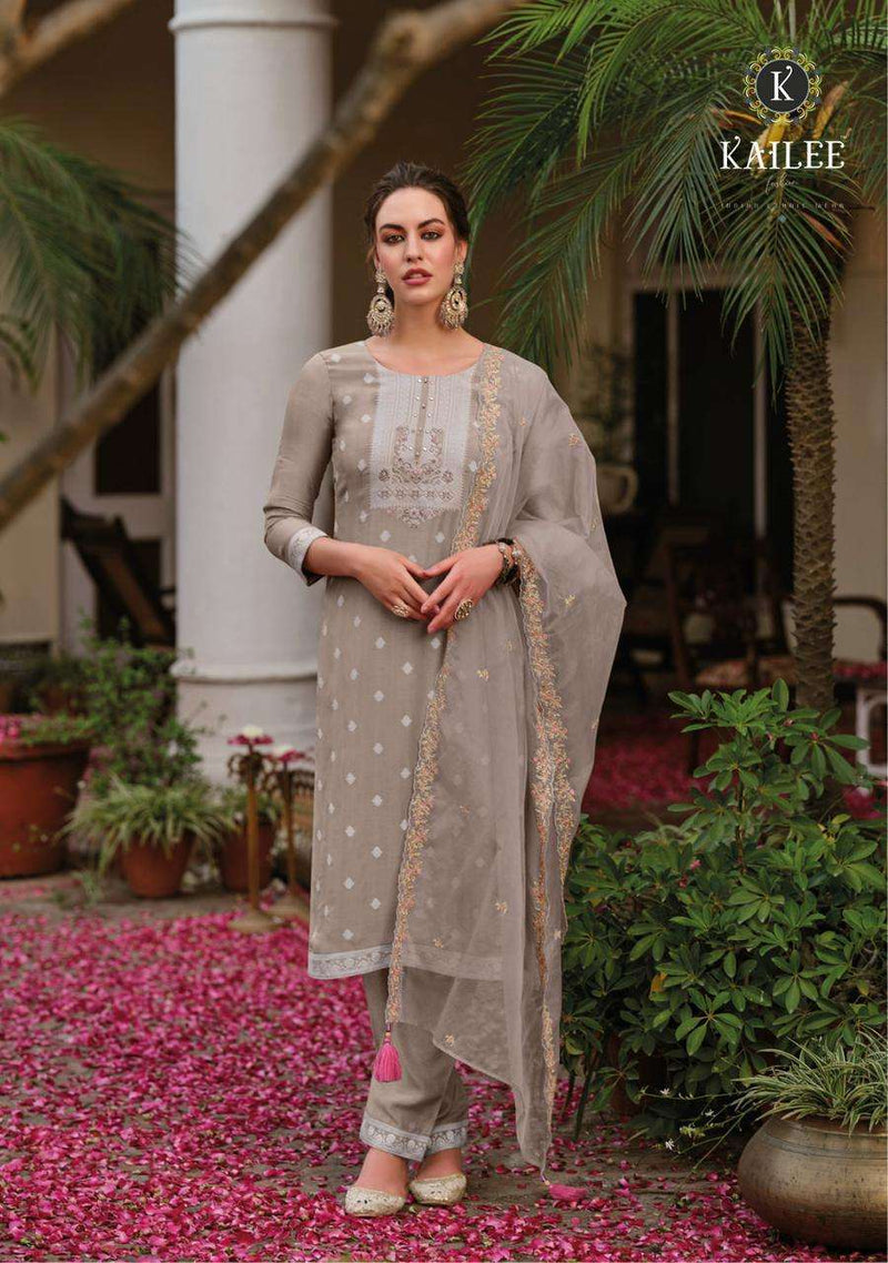 Kailee Fashion Present Niharika Designer Lucknowi Collection Readymade Salwar Kameez