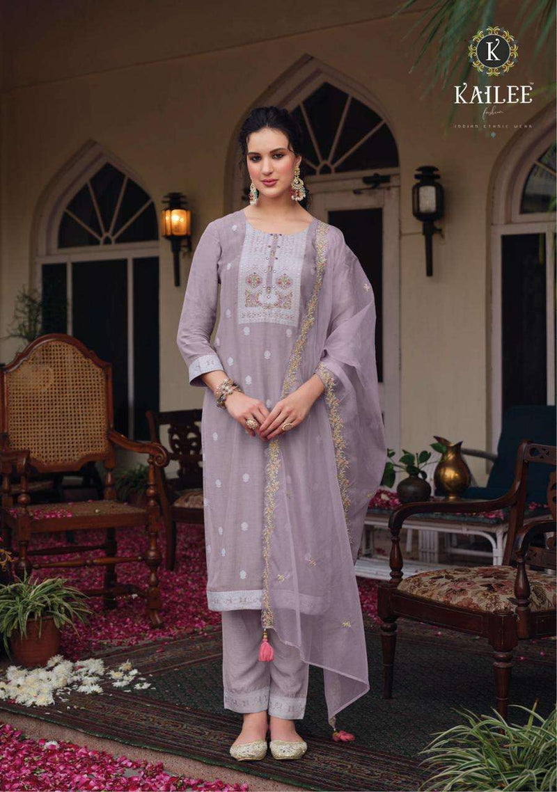 Kailee Fashion Present Niharika Designer Lucknowi Collection Readymade Salwar Kameez