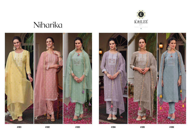 Kailee Fashion Present Niharika Designer Lucknowi Collection Readymade Salwar Kameez