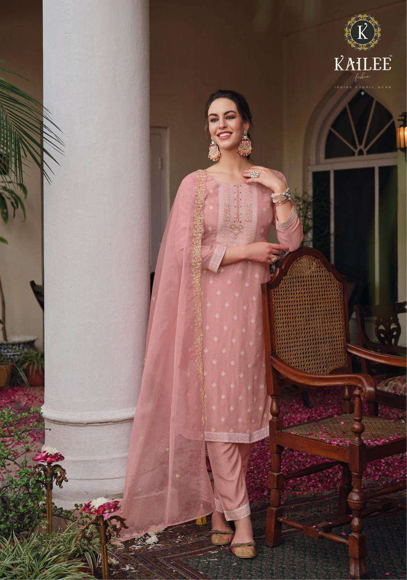 Kailee Fashion Present Niharika Designer Lucknowi Collection Readymade Salwar Kameez