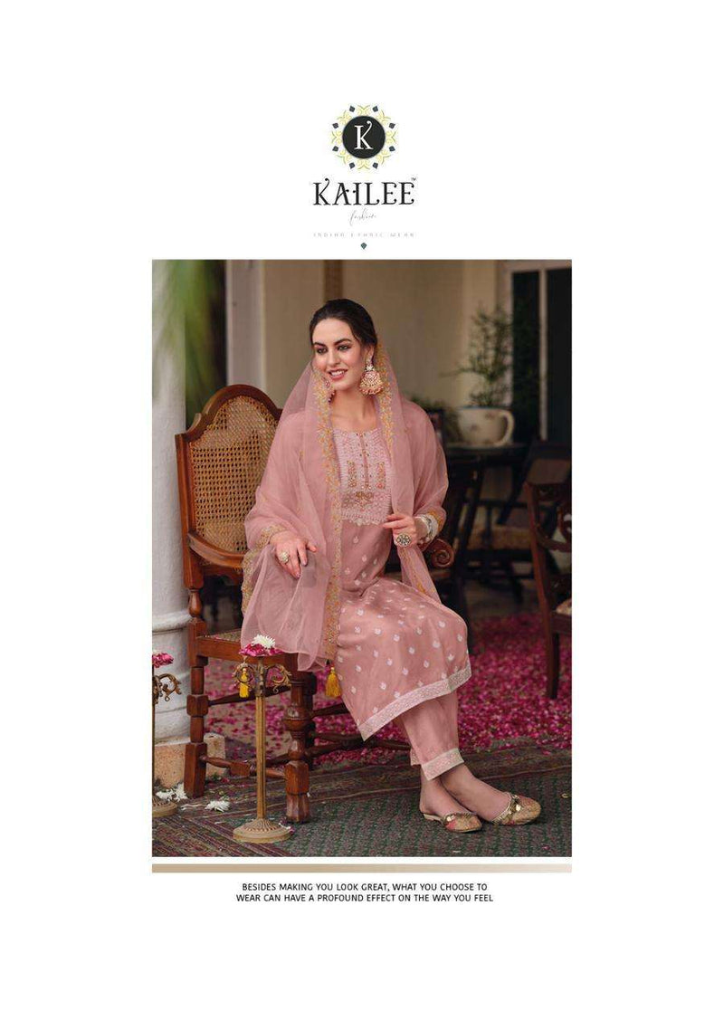 Kailee Fashion Present Niharika Designer Lucknowi Collection Readymade Salwar Kameez
