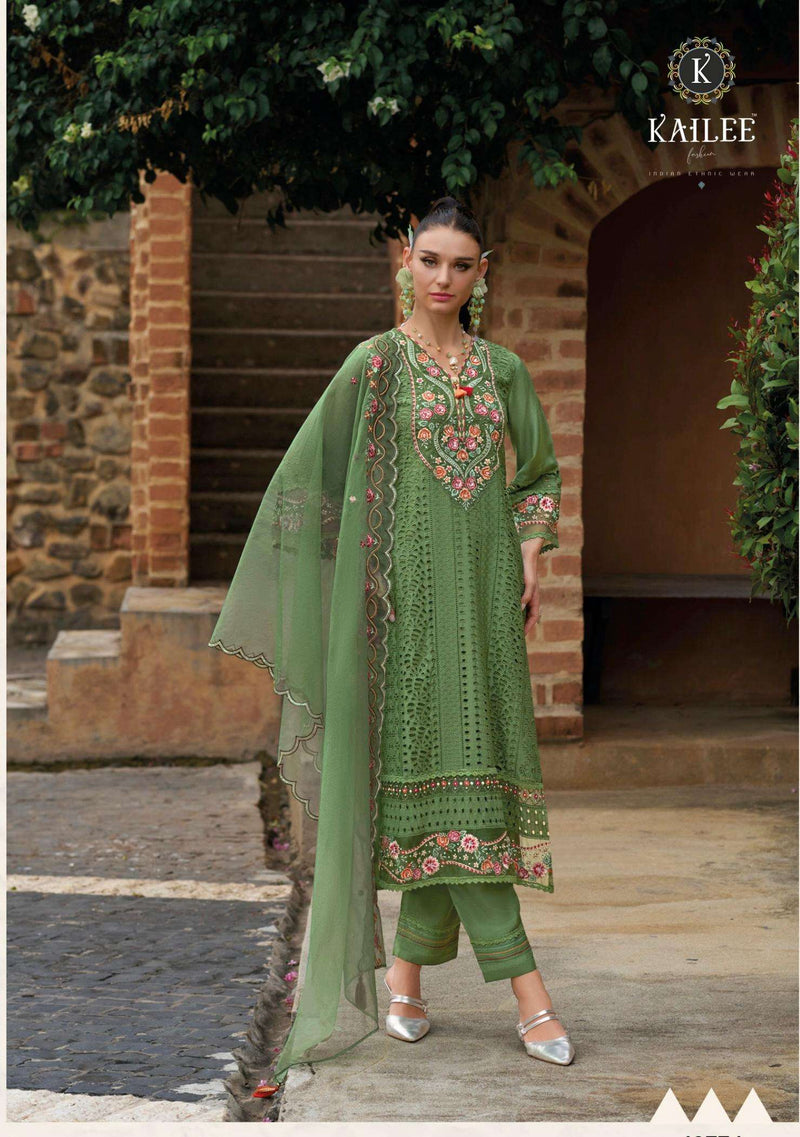 Kailee Fashion Safaranama Vol 5 Viscose Designer Fancy Kurti Pant Dupatta Set