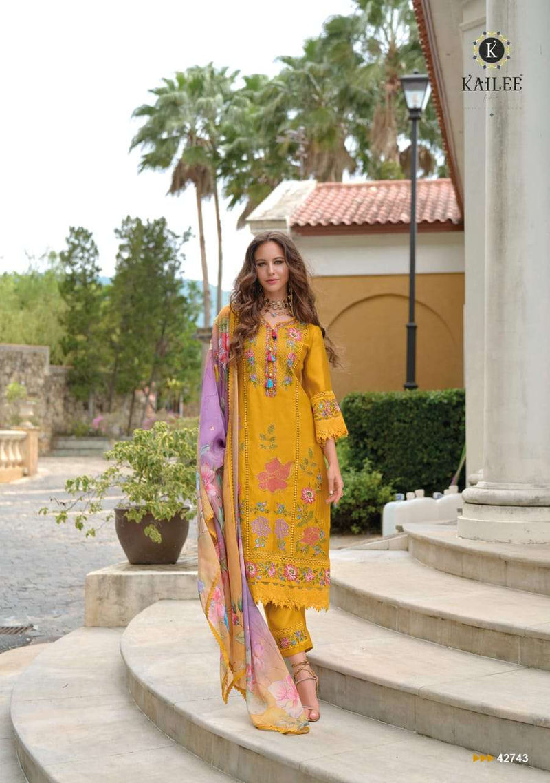 Kailee Fashion Sifaara Vol 2 Viscose Fancy Kurti Pant Dupatta Set
