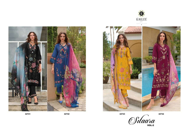 Kailee Fashion Sifaara Vol 2 Viscose Fancy Kurti Pant Dupatta Set