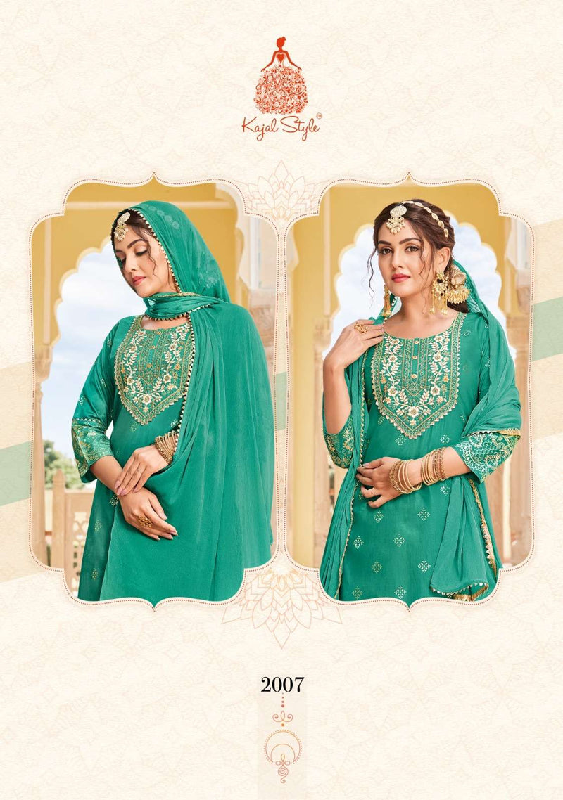 Kajal Maan Vol 2 Readymade Top With Sharara And Dupatta Set