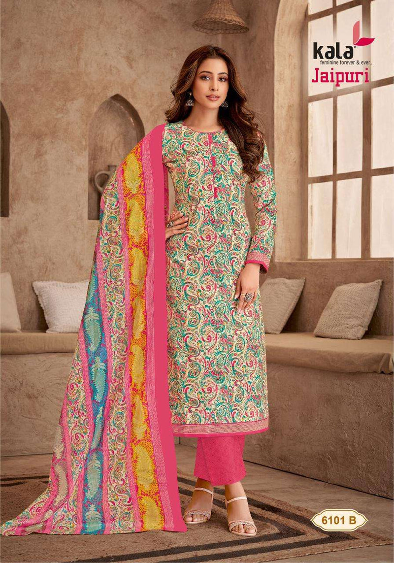 Kala Fashion Jaipuri Vol 5 Cotton Print Salwar Suit For Dailywear