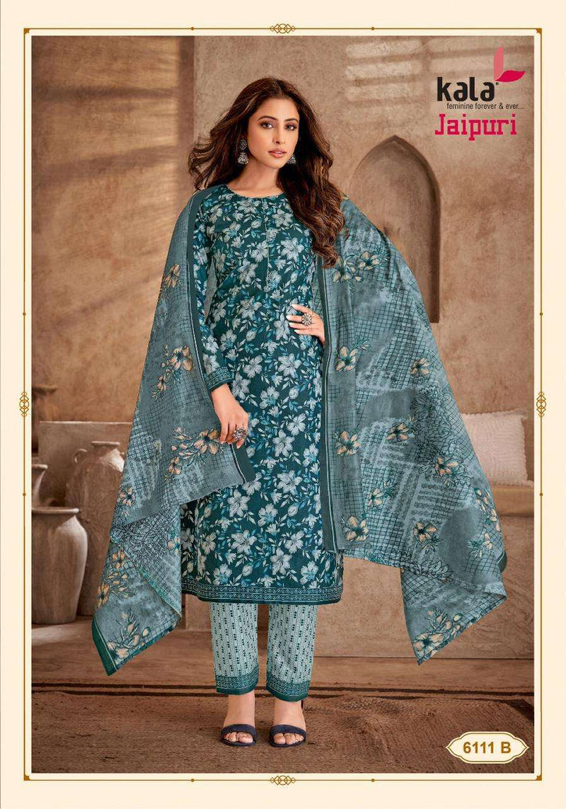 Kala Fashion Jaipuri Vol 5 Cotton Print Salwar Suit For Dailywear