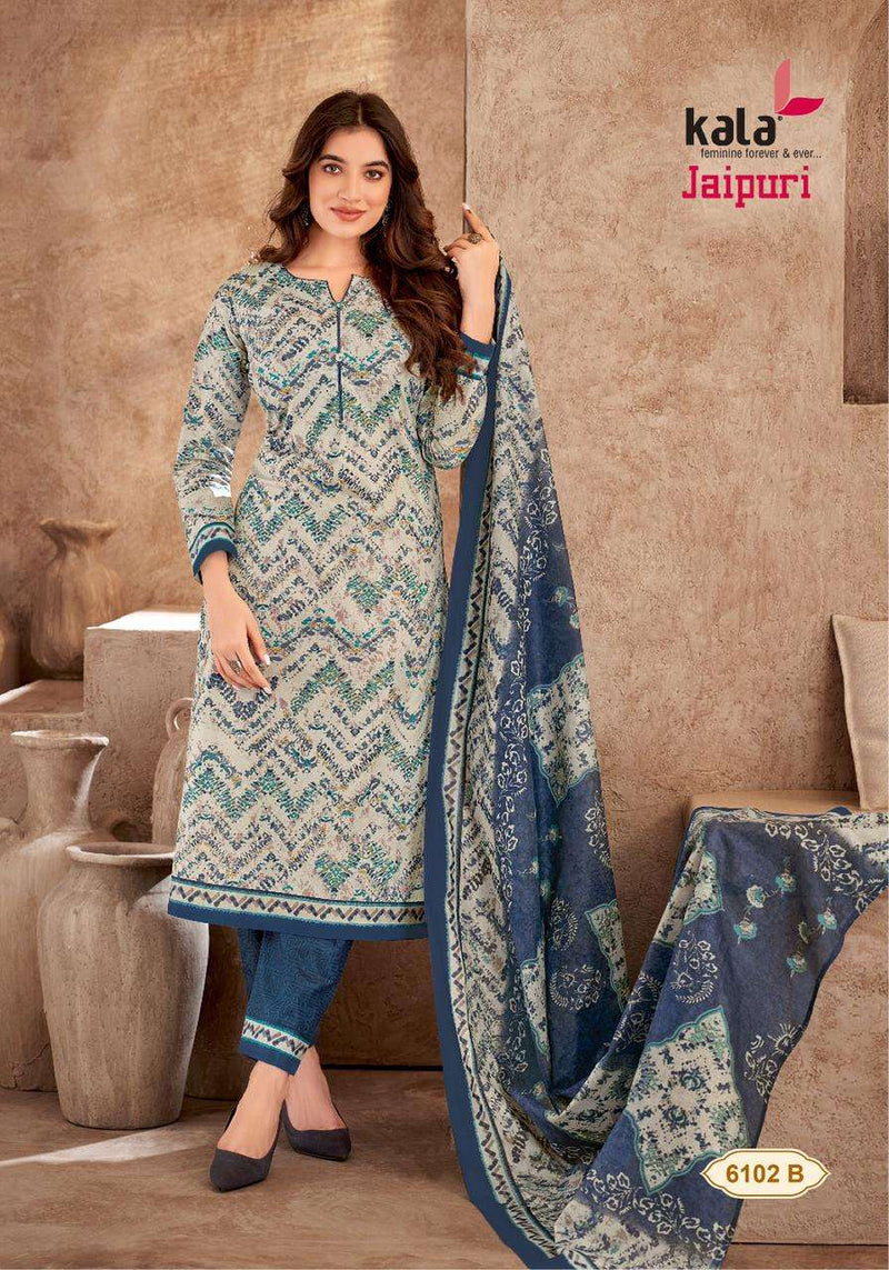 Kala Fashion Jaipuri Vol 5 Cotton Print Salwar Suit For Dailywear