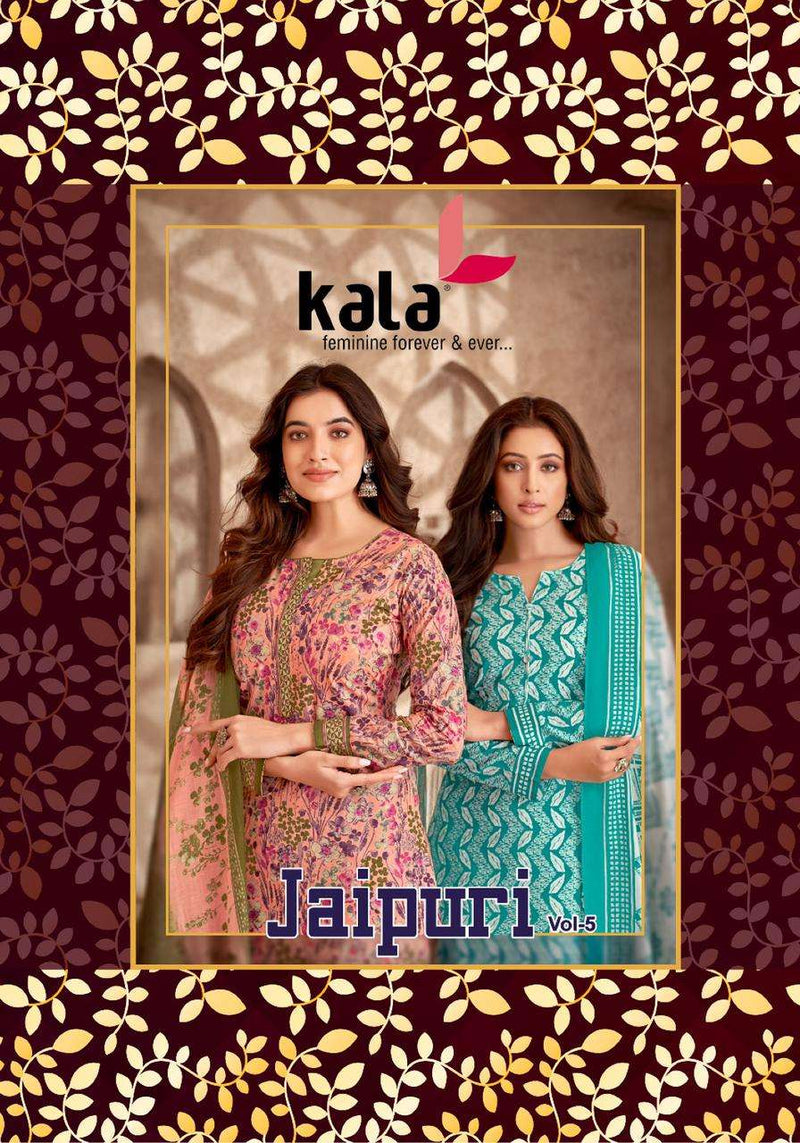 Kala Fashion Jaipuri Vol 5 Cotton Print Salwar Suit For Dailywear