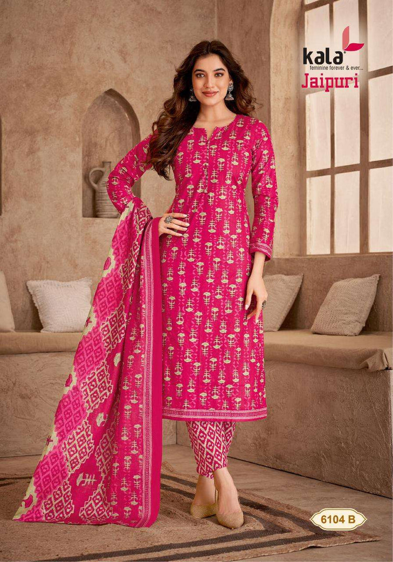 Kala Fashion Jaipuri Vol 5 Cotton Print Salwar Suit For Dailywear