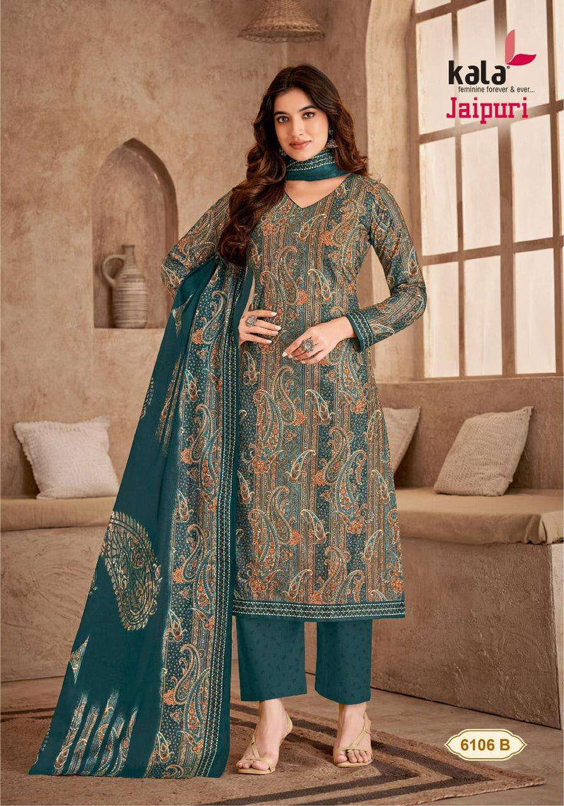 Kala Fashion Jaipuri Vol 5 Cotton Print Salwar Suit For Dailywear